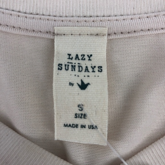 NWT Lazy Sunday V-Neck Criss Cross Back Tee - Picture 6 of 7